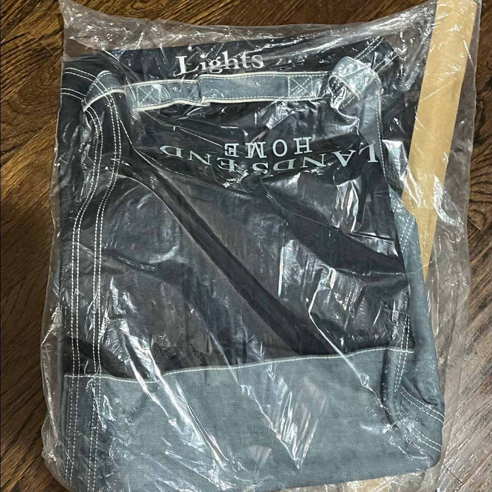 Lands’ End Home Set of 3 Denim Hampers Lights Brights Darks